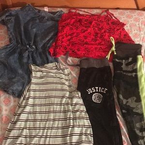 Justice girls clothing lot